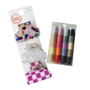 Wonder Nation White and Pink Hair Accessories Collection